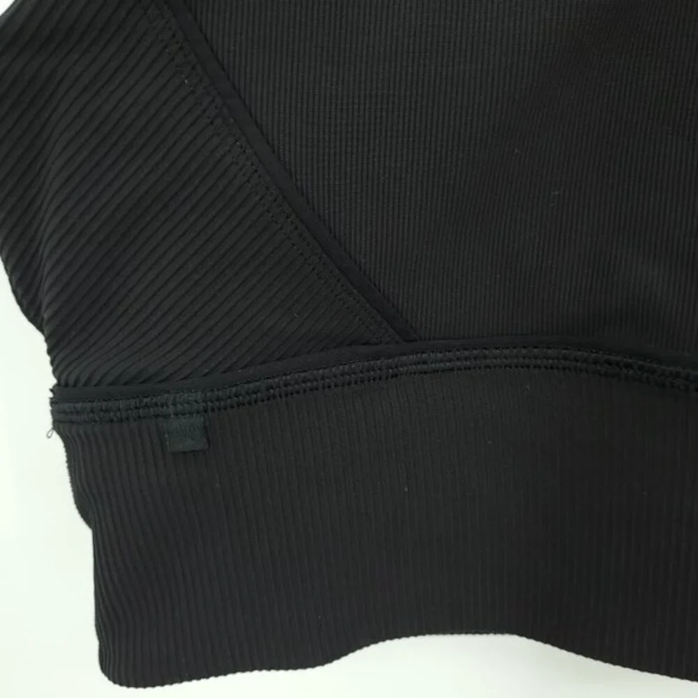 Lululemon Kick Serve Bra Texture 8 Black